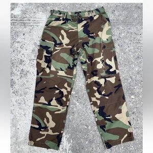 Military Pants Camo Combat Trousers Cargo Button Fly USA Size 32